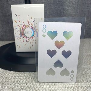 Dior Multicolor Heart Playing Cards